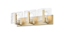 Golden 3164-BA3 BCB-HWG - Golden Lighting Aenon 3-light Vanity in Brushed Champagne Brass
